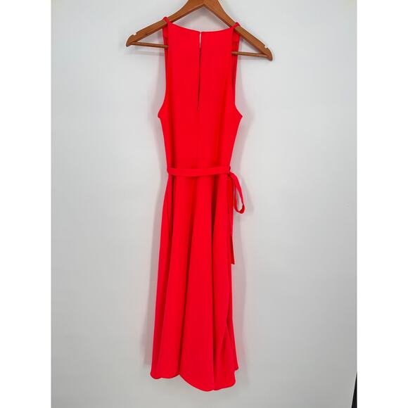 AMANDA UPRICHARD NWT Evereve Elondra Midi Swing Dress in Pink Rouge // XS - Picture 8 of 11